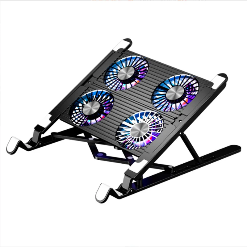Notebook Radiador Refrigerador para Computador Ventilador e Tablet Pintado à Mão Suporte Livro Dissipação de Calor Profissional Deve Ter 4fan - Imagem 5