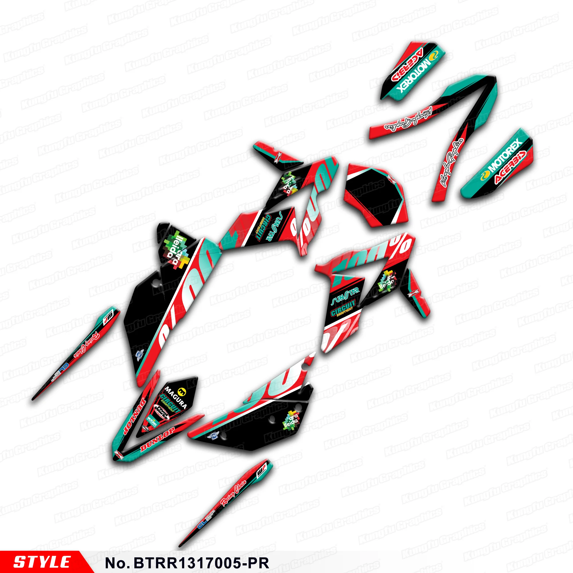 

Наклейки для мотоциклов для Бета 250 300 350 390 430 RR 480-2013, BTRR1317005-PR