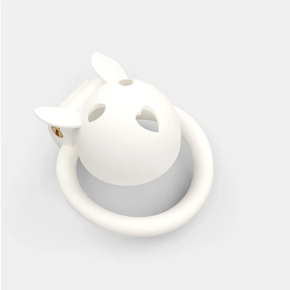 New Rabbit Chastity Cage Anti-fallout Comfortable Restraint Chastity Lock Device with 4 Sizes Cock Ring Gay Sex Toys Adult 정조대