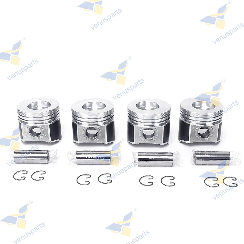 For Kubota V2403-2 Piston + Pin Set 87*2+2+4 4-cylinde STD Engine Parts 1G790-21112