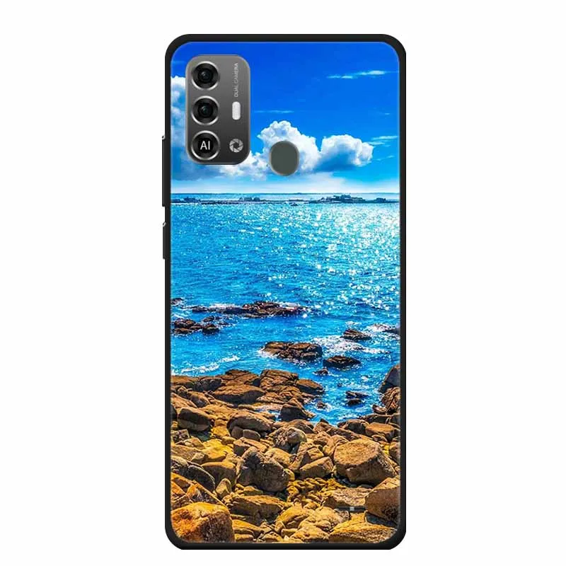 Lovely Soft TPU Painted Cat Silicone Cover - Protective Phone Case Accessory