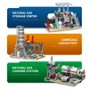 Engineering City Street View Factory Building Blocks Natural Gas Storage Center Laboratory 3In1 Assembly Model Bricks Kids Gifts 3