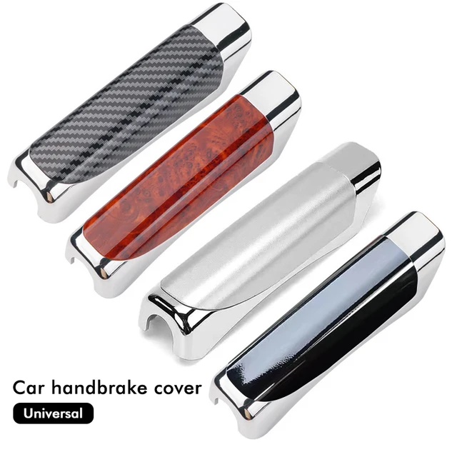 Universal Car Handbrake Protect Cover Carbon Fiber Auto Handbrake Grips Protector Interior Hand Brake Decoration Accessories