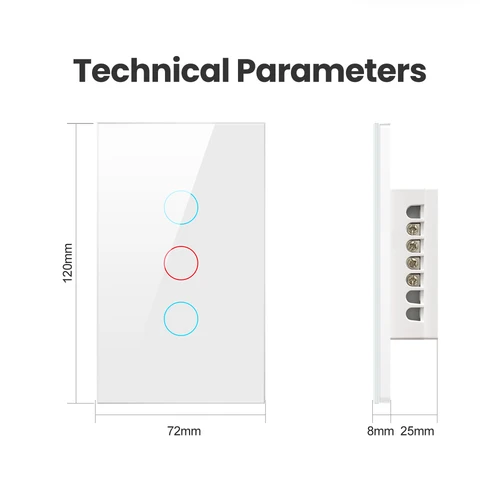 AVATTO-Tuya Zigbee 스마트 스위치, 중립 와이어 필요 없음, 스마트 홈 중립 와이어 US 1/2/3 /4 Gang Alexa, Google 홈과 함께 작동 5