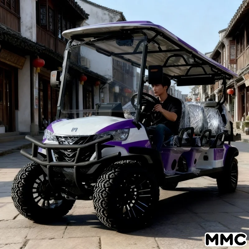 2025년 베스트셀러 고출력 태양광 전기 골프 카트, 4륜 구동, 고속 ? ? 63km/h, 다양한 색상 가능, 중국산 신모델