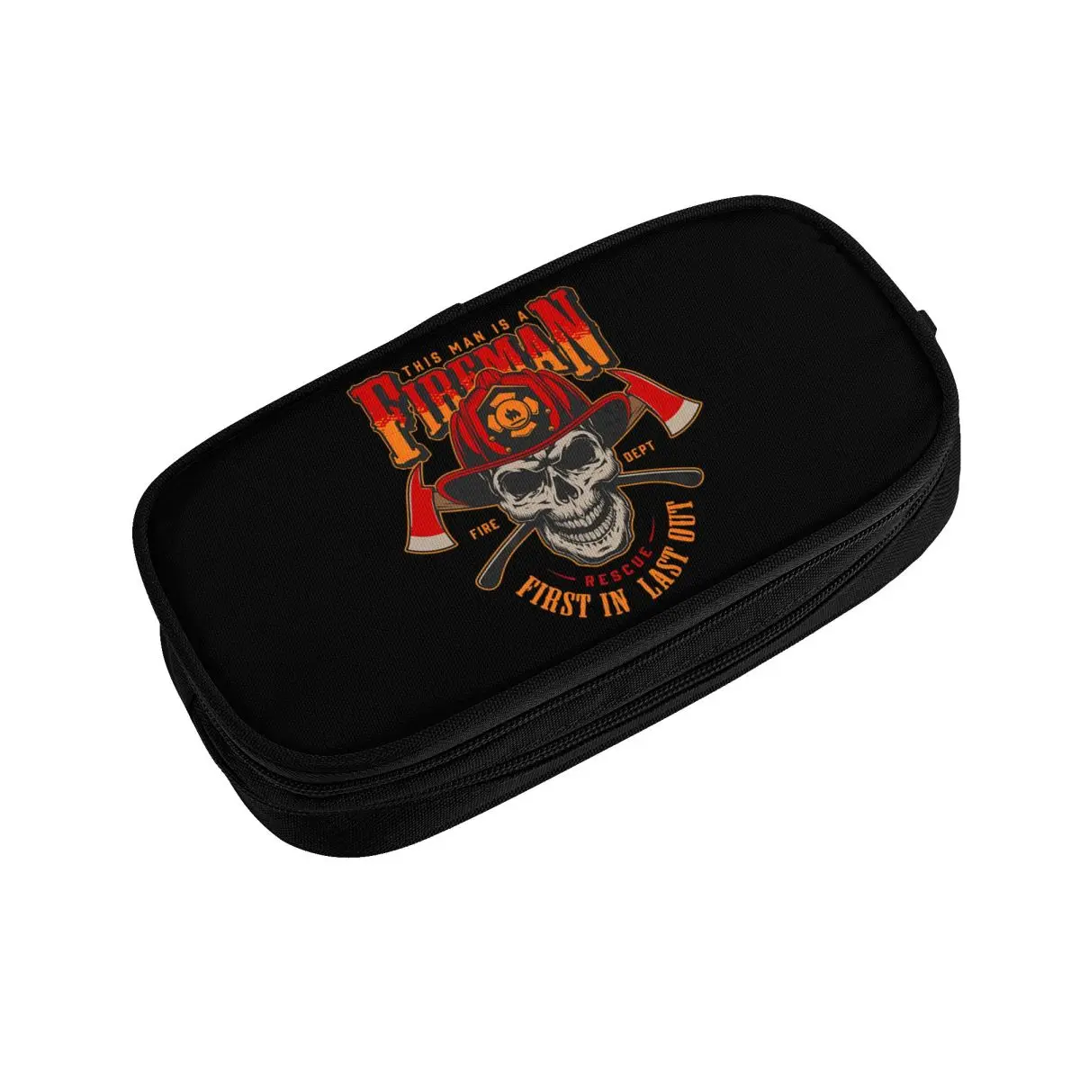 사용자 정의 소방관 영웅 소방관 한국어 연필 케이스 소녀 소년 대용량 연필 가방 파우치 학생 편지지
