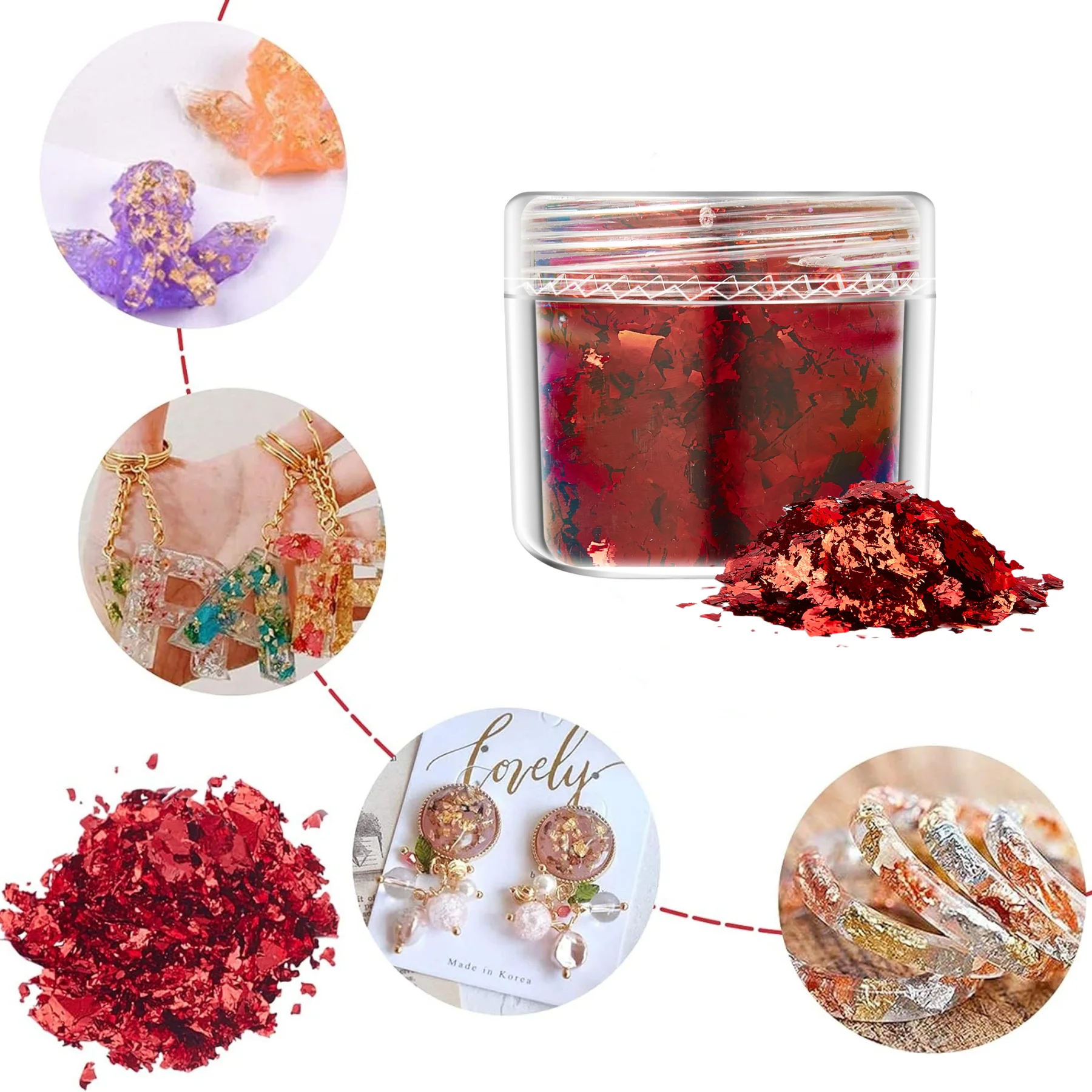 Color Sliver Copper Foil Sequins Glitter Craft Paper Shiny Gold Leaf Flake Foil DIY Nail Art Decoration 1box