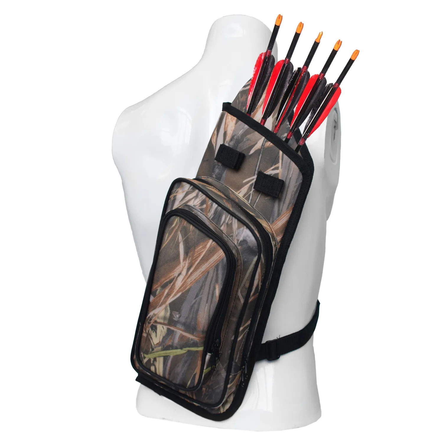 TacticalBackArrowQuiverArcheryFieldQuiverShoulderArrowHolder
