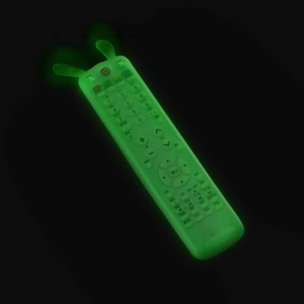 Silicone Remote Case Silicone Remote Cover Silicone Remote Sleeve Remote Controller Cover Silicone Case Protector Silicone TV Box Sleeve Transparent Oil-proof Silicone Remote Control Cover Noctilucent Portable Dust Protect Cover Oil-proof High Elasticity Dust