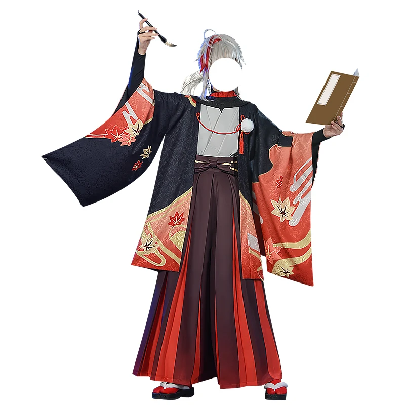 

Game Genshin Impact Kaedehara Kazuha Cosplay Costume Male Yukata Haori Kimono Uniforms Activity Party Role Play Clothing