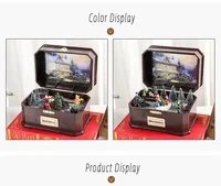 Rotating Music Box with LED Lights - USB/Battery Powered Gift for Christmas/Birthday! 🎄🎵 #GiftsForHer #HomeDecor 2