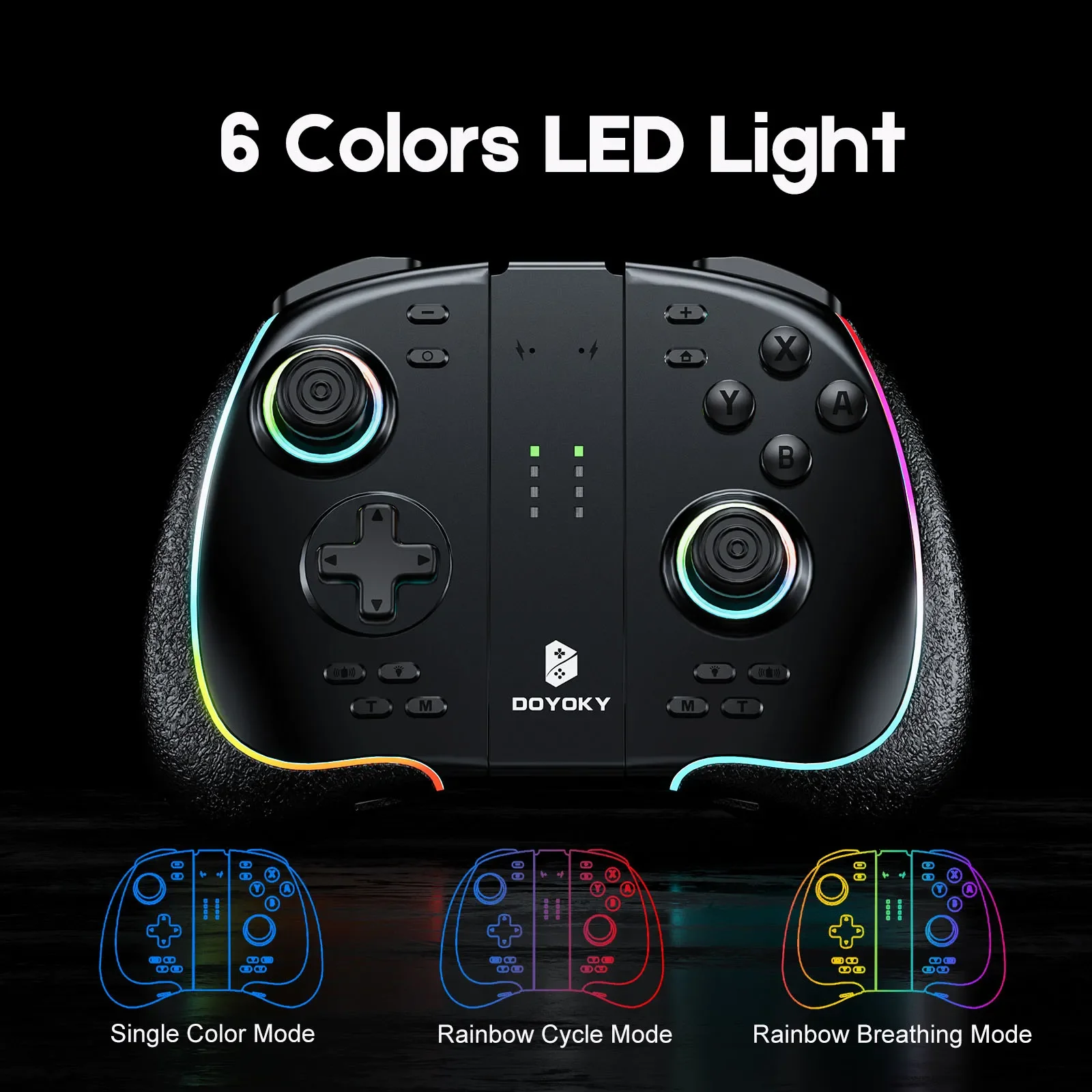 DOYOKY Epoch  Ʈѷ, ٵ ġ, OLED,  , 180 ÷, RGB, ͺ, 6 , Ȧ Ʈ ̽ƽ