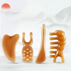 Revitalizing Guasha Facial and Eye Massager for Enhanced Lift and Puff Reduction (4Pcs set)