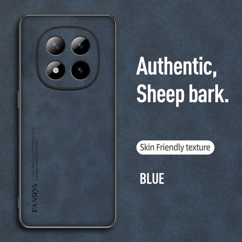 Leather Suede Protective Case with Slim Lens Cover