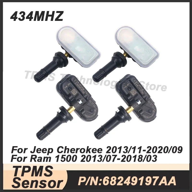 1/4PCS TPMS sensor Tire Pressure Monitoring System For Jeep Cherokee ...