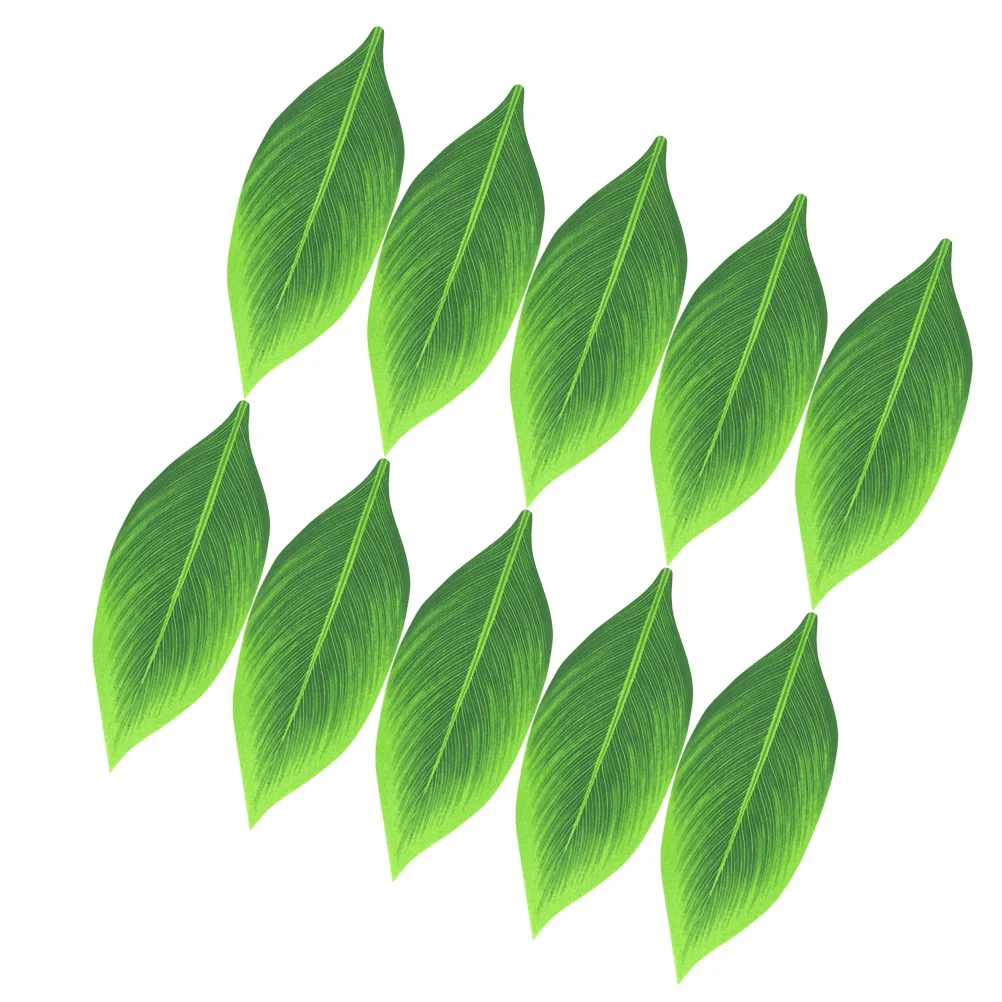 

20 Pcs Skirt Artificial Tropical Leaves Party Supplies Fake Hawaiian Decoration Vacation Simulation Leaf