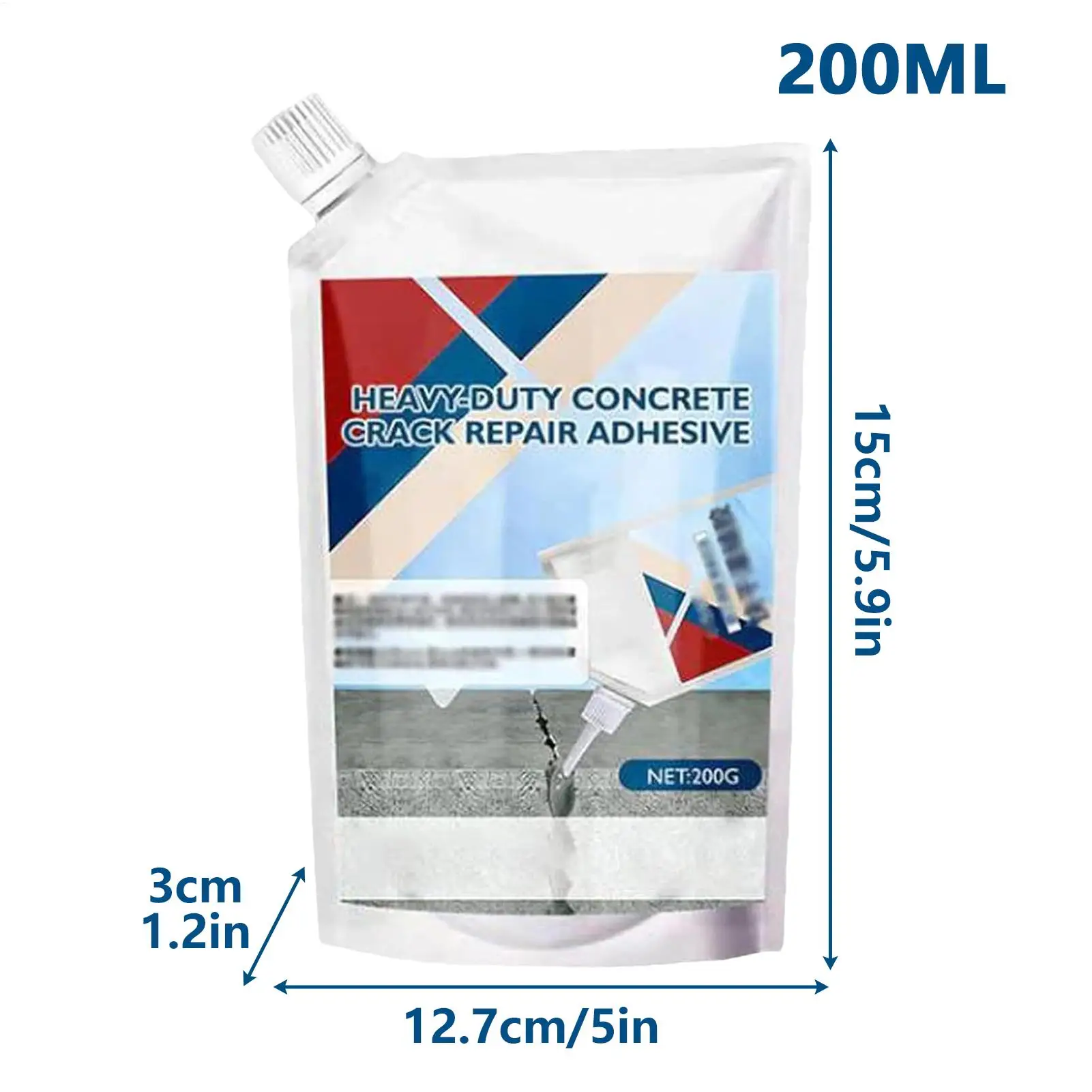 Concrete Crack Filler Slab Concrete Crack Repair Sealant Self-Leveling Quick-Drying Slab Sealant Heavy Duty Caulking Glue