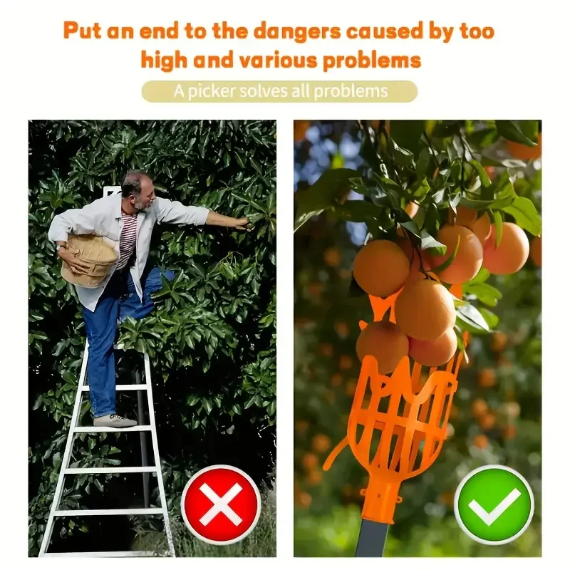 1pc-Fruit Picker Garden Pickers Home Loquat Work Tools Supplies Plastic Labor Saving Picking Device Bayberry Persimmon Pear