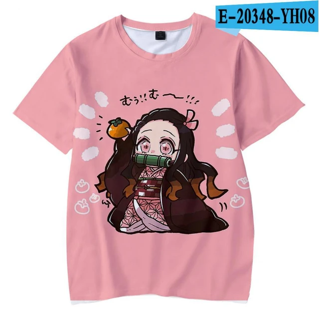 Em promoção! Demon Slayer Anime Imprimir Vermelho Garoto T-shirts Crianças  Bebé Preto Harajuku Kawaii Roupas De Menino Menina Tops Do Presente Do  Presente ,o Navio Da Gota