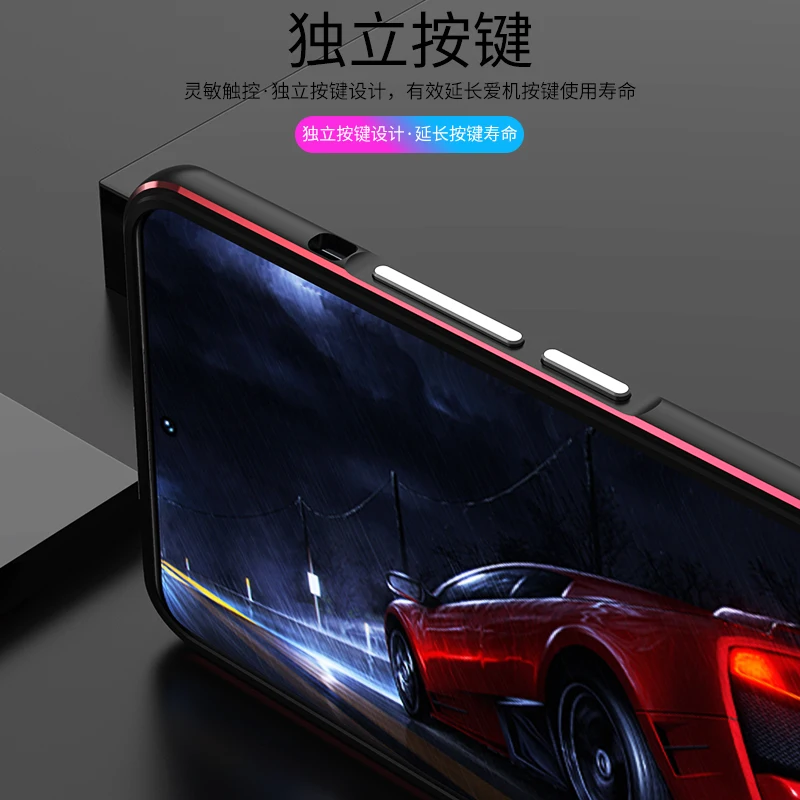 Matching Colors Aluminum Metal Bumper Case For Xiaomi Mi 12 12Pro 12X 12 Pro Cover CASE Len Carmera+Frame Protector