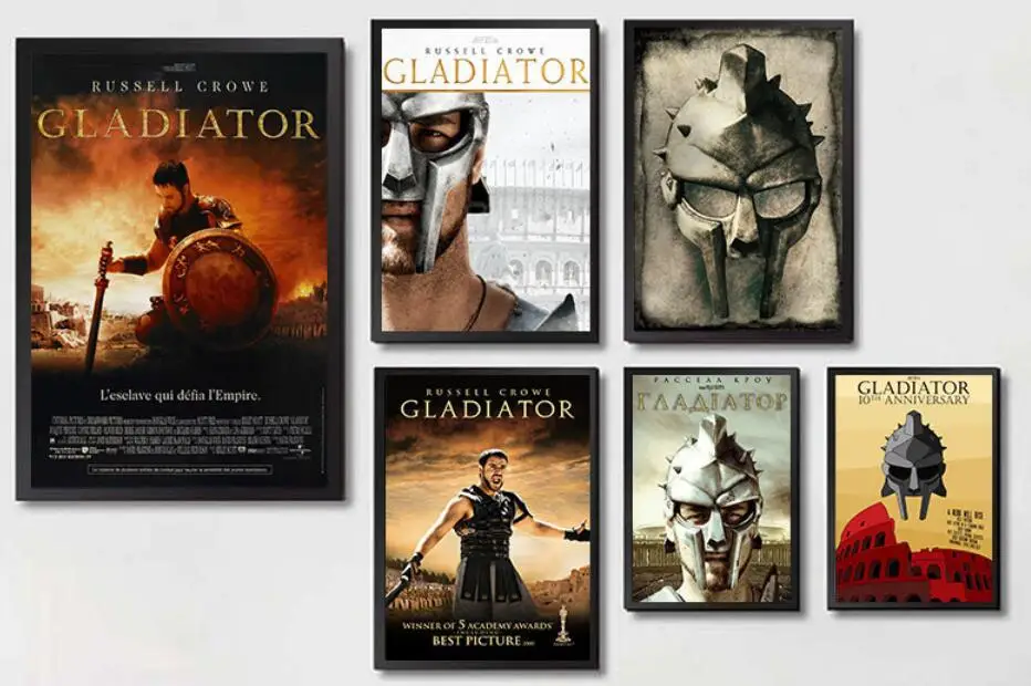

Gladiator Movie Print Art Canvas Poster For Living Room Decor Home Wall Picture