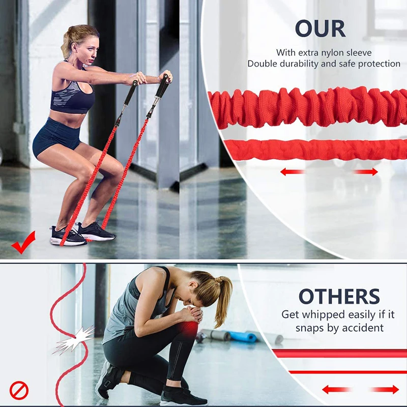 Élastique De Fitness + Bandes De Résistance Ensemble De 11 Pièces