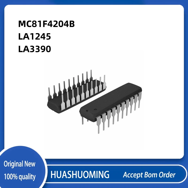 

10pcs/lot MC81F4204 MC81F4204B LA1245 LA3390 DIP20