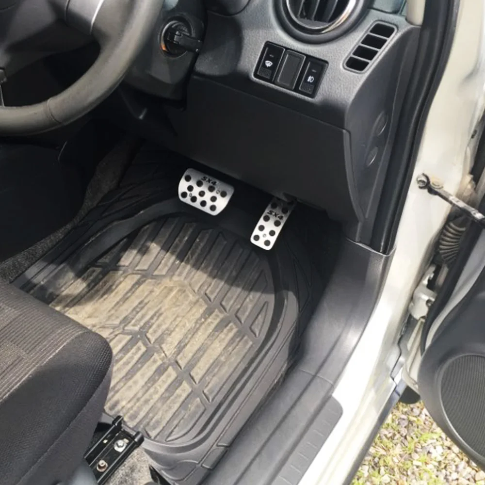 

High quality for Suzuki SX4 AT MT Stainless steel rest Pedal + Gas Pedal + Brake Pedal car styling car stickers