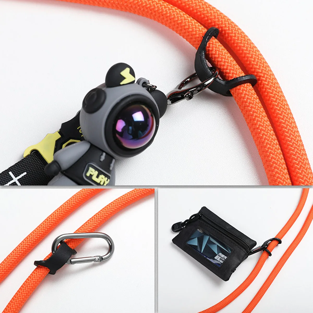 Hands-Free Mobile Phone Lanyard with Detachable Shoulder and Neck Strap