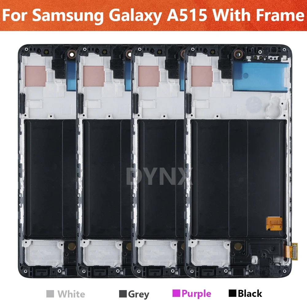 삼성 갤럭시 A51 SM-A515 LCD 디스플레이 터치 스크린, 프레임 디지타이저 어셈블리, AAA + 6.4 인치 OLED 디스플레이