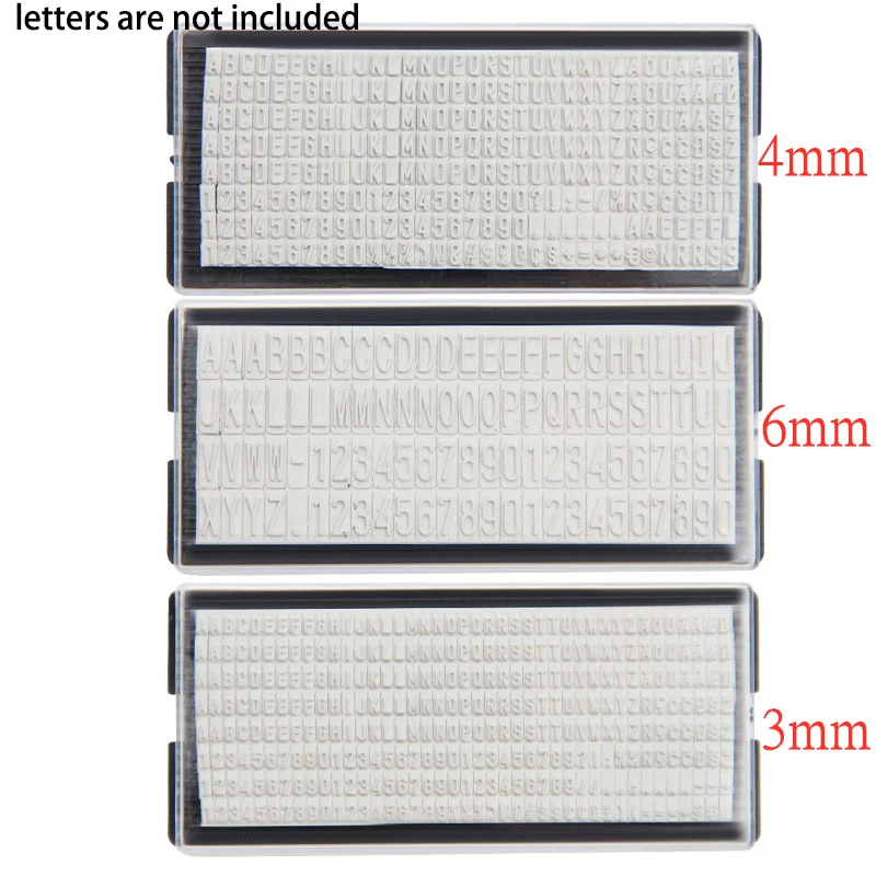 Self Inking Stamps Self Ink Stamps 3Size Blank Seal DIY Self-Inking Personalised Business Name Number Address Printing DIY Typeface Combination Mini Stamp