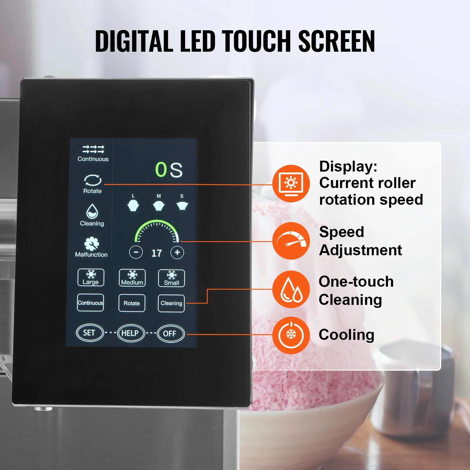 Stainless Steel Commercial Snowflake Ice Machine for Tea Shops and Cafes