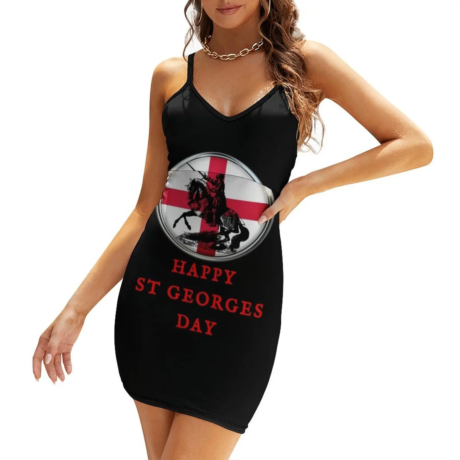 

Happy St Georges Day Sling Dress evening dress woman fairy dress