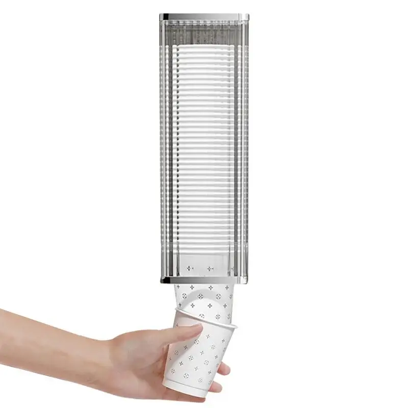 

Wall Mount Paper Cup Dispenser Coffee Cup Holder Wall Mount Punch-Free Cup and Lid Holder for Home Restaurant Water Fountain