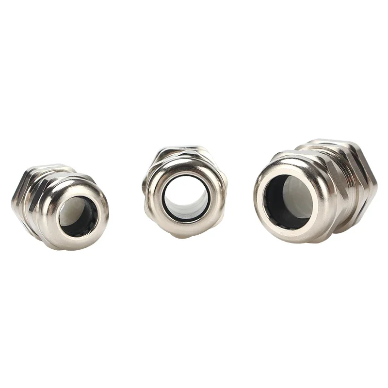 Waterproof Cable Gland Connector IP68 304 Stainless Steel Inox Metric Cable M6 M8 M10 M12 M14 M16 M18 For 3-6.5mm 4-8mm cable gland