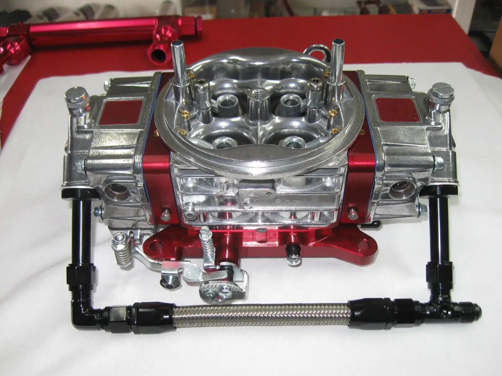 AN8 8AN Dual Feed Fuel Line Kit For Holley 4150 Carburetor Dual Feed ...