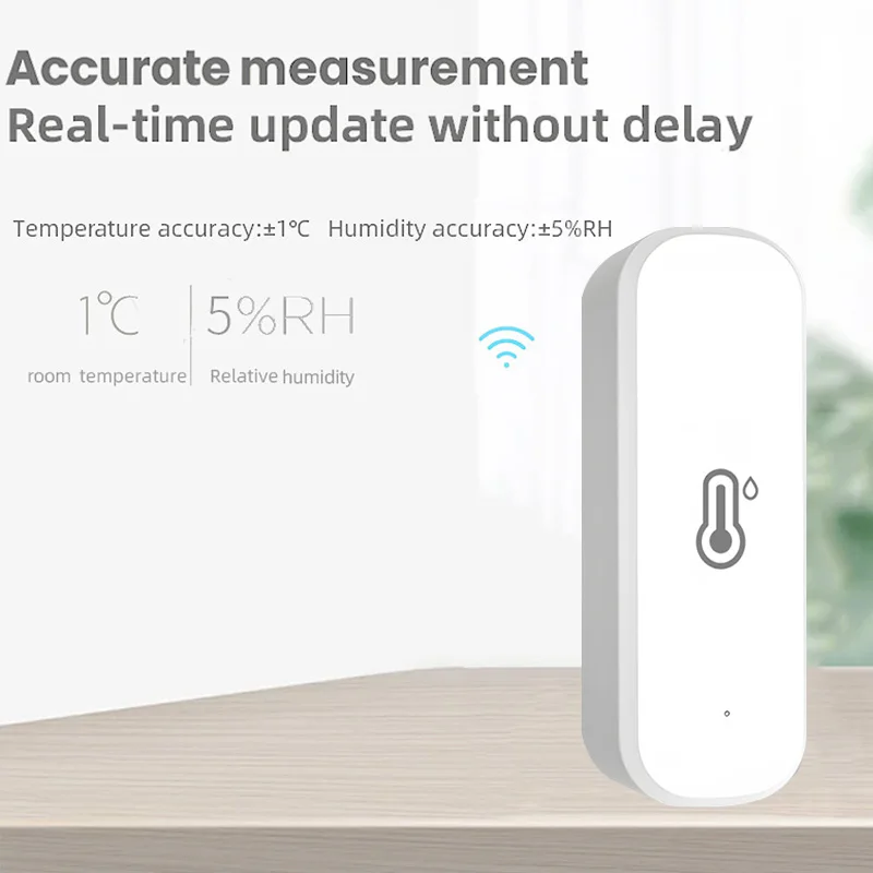 Cozylife Smart Home Temperature and Humidity Sensor WiFi Indoor Thermometer Monitor Works with Google Assistant Alexa Cozylife
