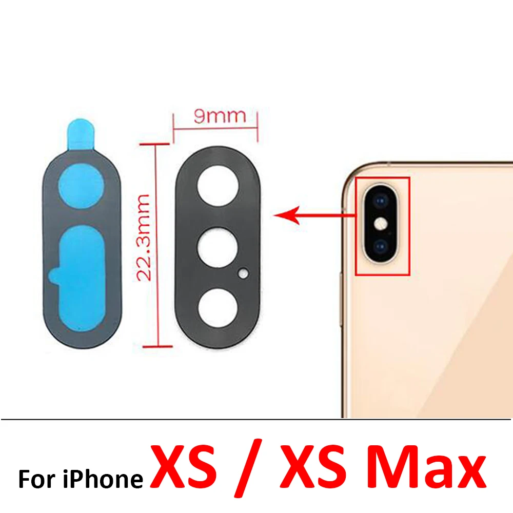 Premium Back Rear Camera Glass Lens with Adhesive