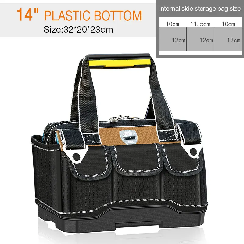 rolling tool bag Multi-Function Tool Bag 1680D Oxford Cloth Electrician Bag, Multi-Pocket Waterproof Anti-Fall Storage Bag best tool chest Tool Storage Items