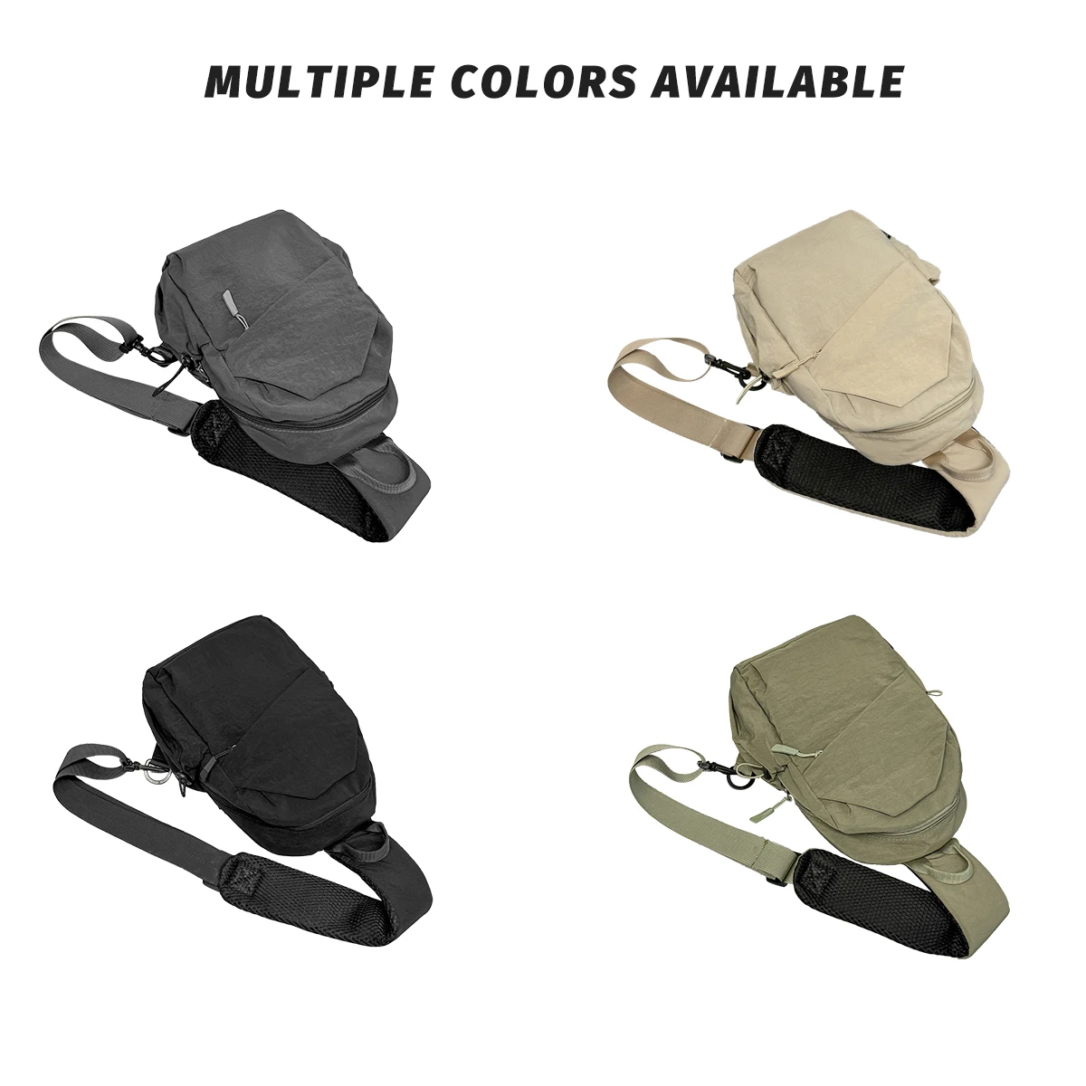 Men's Chest Bag, Fashion Chest Messenger Bag, Niche Waist Bag, Large Capacity Casual Commuter Shoulder Bag, Mountain Climbing