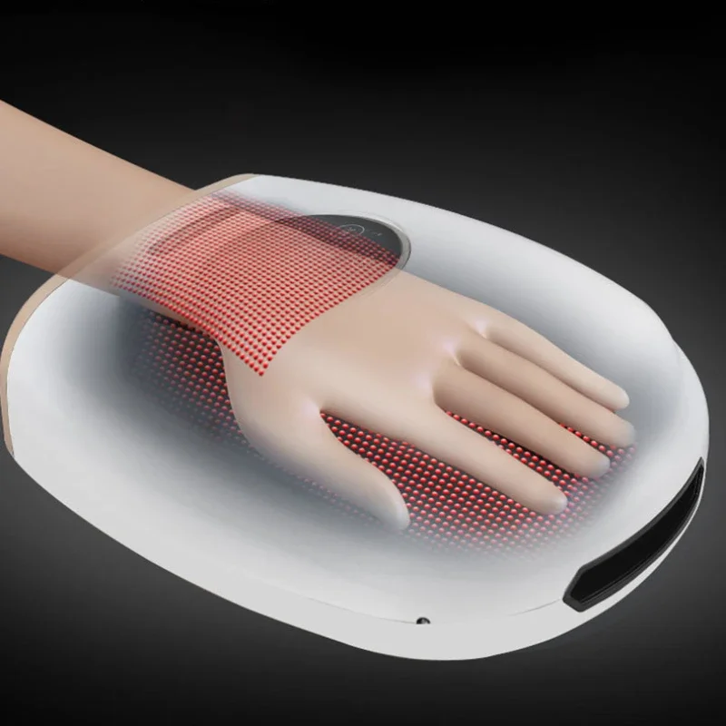 Electric Hand Massage Machine Finger Acupoint Wireless Palm Massage Air Pressure Heat Compression Wrist Spa Relax Muscle Relax