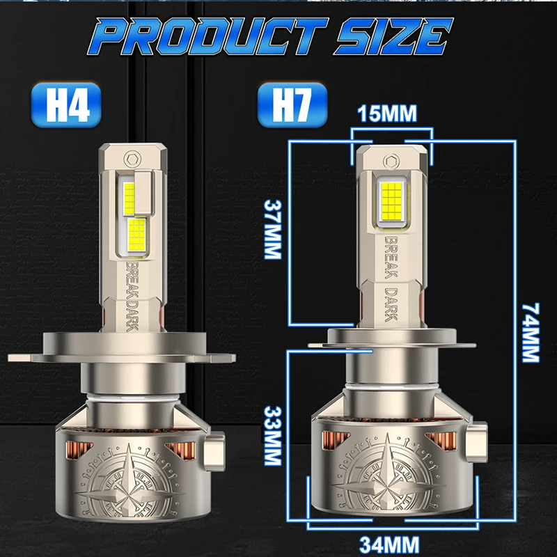 HLXG H7 LED Canbus 2000W H11 LEDs H4 HB3 9005 9006 HB4 H8 H9 H11 car headlight bulbs motorcycle auto fog lights 6000K 12V24V LED led car lights led lights led bulbs led headlights led car headlights car headlamps