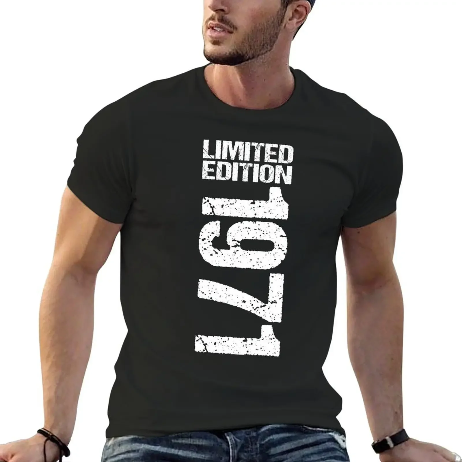 

Round Neck Sports Humor Graphic Tees Classic Aactivity Competition Limited Edition 1971 Classic T-shirt Eur Size