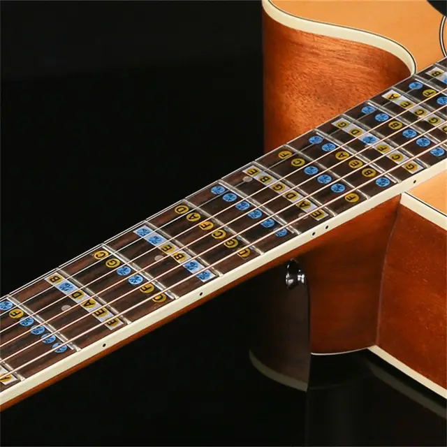 Adesivi Per Tastiera Chitarra - 4 Pezzi Con Note Colorate Per Principianti, Include Panno Pulizia - Foto 12