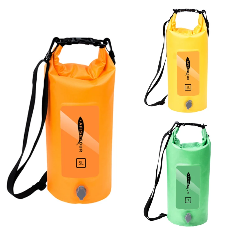 

2023 New 5L Rafting Bag 420D TPU Waterproof Lightweight Storage Pack Outdoor Fishing Swimming Boating Kayaking Trekking Dry Bag