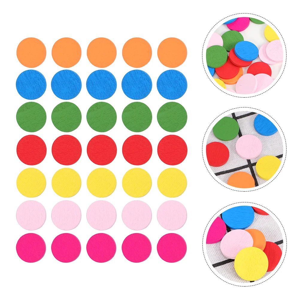 

200Pcs Colorful Learning Toy Math Learning Toy Round Shape Disc Plaything