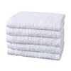 4Pcs 25x25cm Small Square White Soft Cotton Solid Color Home Hotel Bathroom Multifunctional Cleaning Hand Towel 6