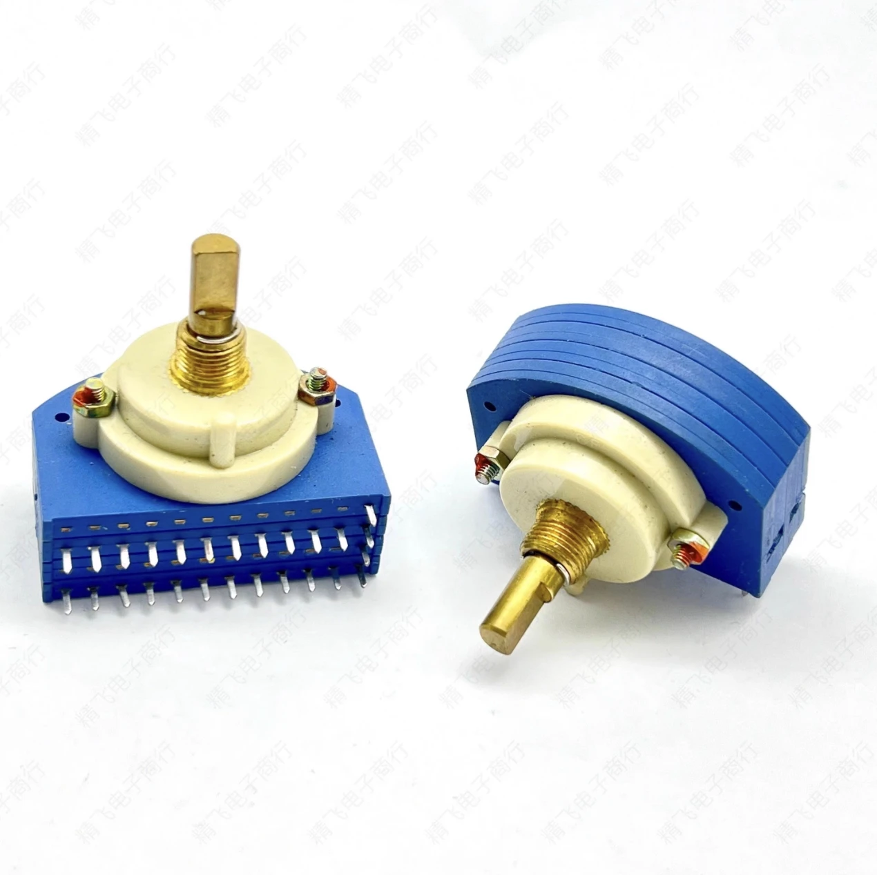 1 PCS Taiwan CF rotary band switch 2 layers 2 poles 12 gears light touch shaft length 20MM