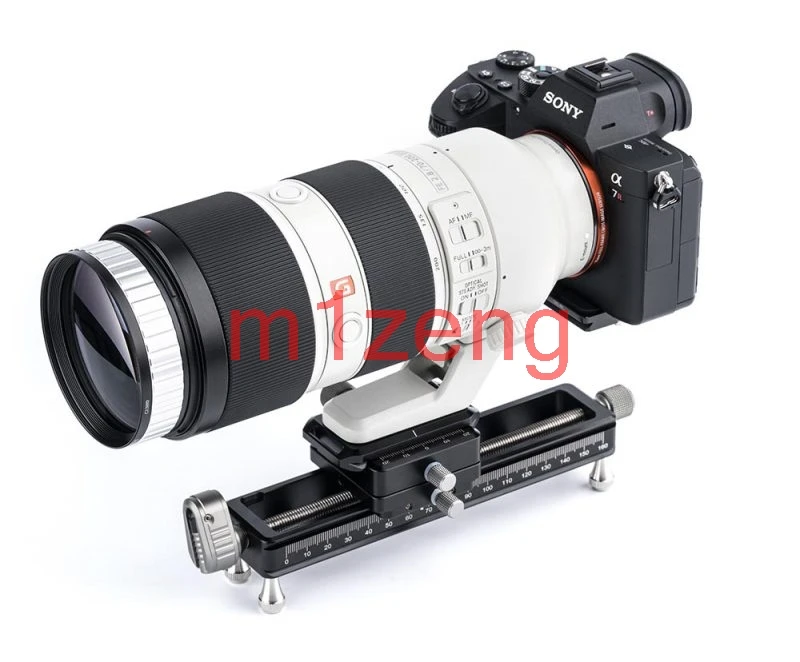 

up cradle macro Focusing Rail Slider with 360 Degree Rotating Clamp head extended Quick Release Plate For dslr Camera tripod
