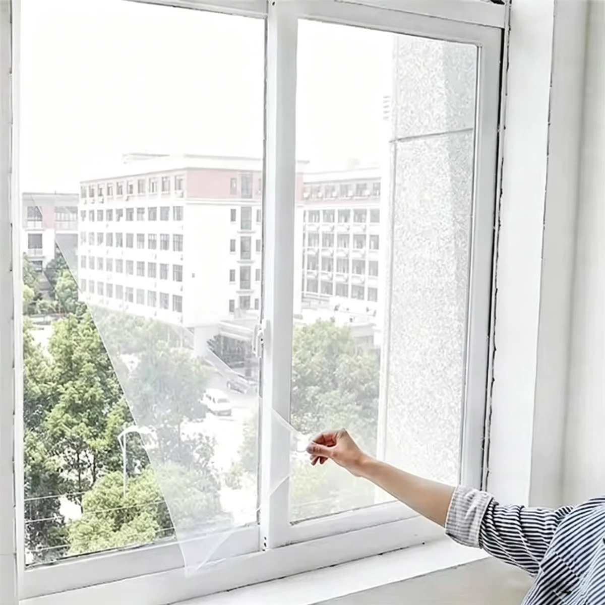 1/2/3/4팩 모기장 DIY 자가 접착식 모기장 창문망 모기 방충망 커튼